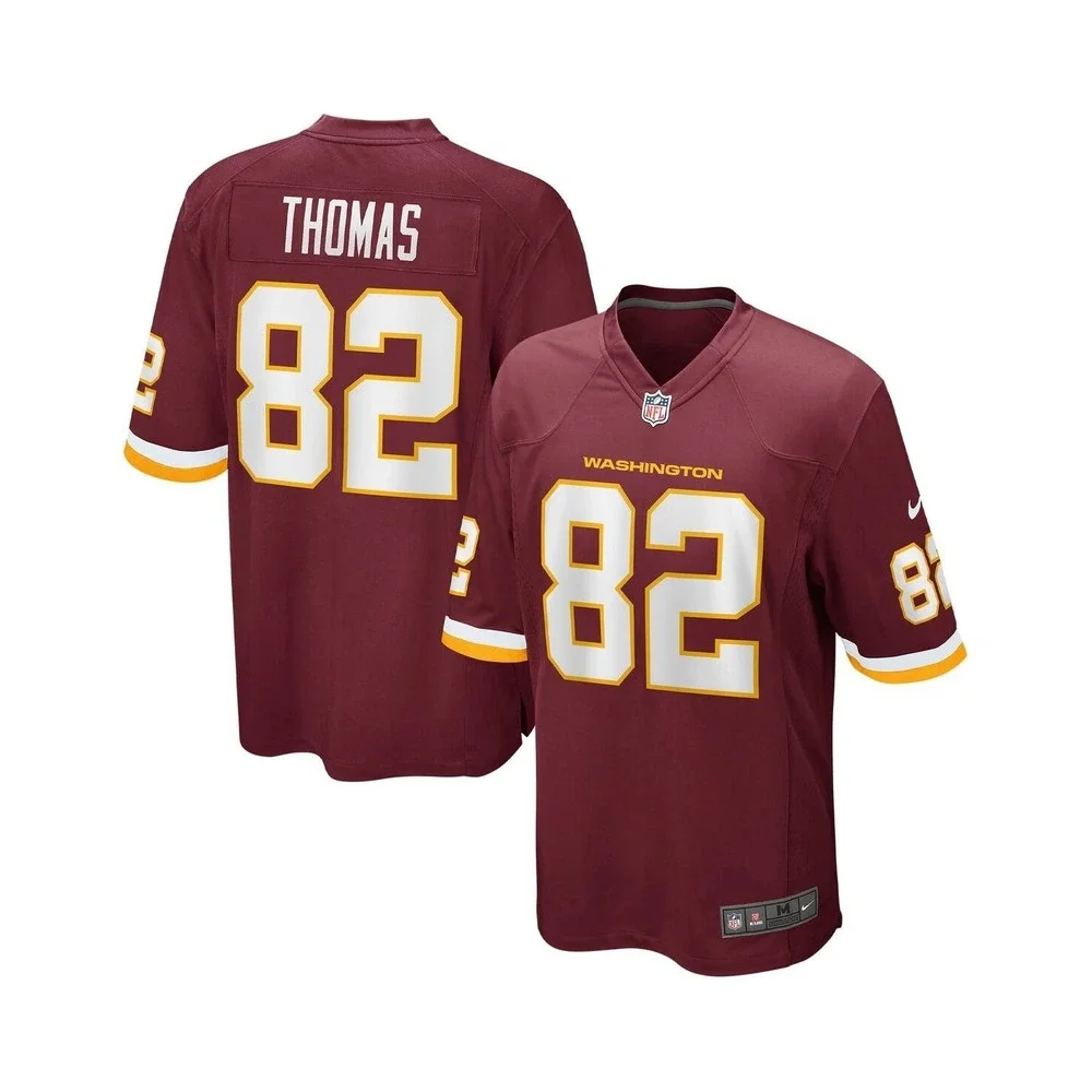 Nike Washington Football Team Logan Thomas 82 Mens NFL Jersey L Burgundy Gold